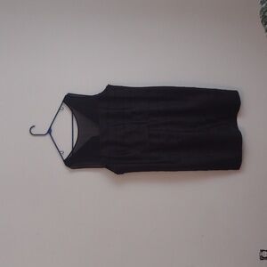 Women's dress black satin